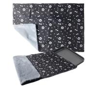 Klmnop Washable Dog Crate Pan Cover, Reversible Cool Side & Warm Side Dog Bed Liner for Pet Crate Pan 49 x 30 Inch, Cover Only(Grey)