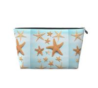 KLNBV 3d Beautiful Maritime Summer Travel Toiletry Bag Make Up With One Zipper And Big Enough For Cosmetics Tools, Silver, One Size