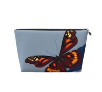 KLNBV Beautiful Butterflies Travel Toiletry Bag Make Up With One Zipper And Big Enough For Cosmetics Tools, Silver, One Size