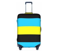 KLNBV Burongan Sultanate Flag Luggage Cover Suitcase Cover Fits Four Sizes Suitcase, White/Opulent Garden, L