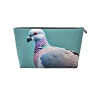 KLNBV Cartoon Pigeon 4 Travel Toiletry Bag Make Up With One Zipper And Big Enough For Cosmetics Tools, Silver, One Size