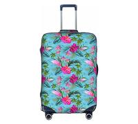KLNBV Hello Hawaii Suitcase Cover, Luggage Protector, Fits Four Sizes Suitcase, White/Opulent Garden, Medium, White/Opulent Garden, M