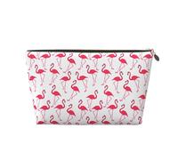 KLNBV Pink Flamingo Pattern Travel Toiletry Bag Makeup Bag with One Zip Large Enough for Cosmetic Supplies Gold One Size, gold, standard size