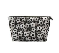 KLNBV Soccer Sea Travel Toiletry Bag Make Up With One Zipper And Big Enough For Cosmetics Tools, Gold, One Size