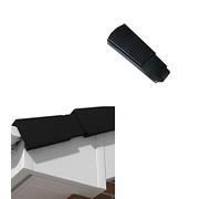 Klober Dry Verge Black Right Hand Units - Plastic Roof Line End Cap for Gable/Apex