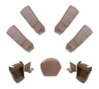 Klober Dry Verge Roof Edging Kit - 30 x Brown Dry Verge Units, 1 x Domed Apex End Cap & 2 x Starter Closure Kits