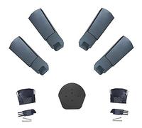 Klober Dry Verge Roof Edging Kit - 50 x Grey Dry Verge Units, 1 x Domed Apex End Cap & 2 x Starter Closure Kits