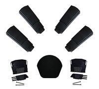 Klober Dry Verge Roof Edging Kit - 8 x Black Dry Verge Units, 1 x Domed Apex End Cap & 2 x Starter Closure Kits