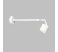 Klobvtt Adjustable LED Ceiling Spotlight Extendable Ceiling Spot Directional Accent Lighting, 360° Rotation Ceiling/wall Spotlights for Living Room, Hallway, Gallery Art(White-3000K)