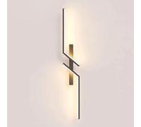 Klobvtt Black Vanity Wall Light Linear Wall Sconce Lighting Minimalist Metal Wall Lamp Living Room Wall Sconces Sofa Background Wall Lights Bedroom Hallway Wall Mount Lamps