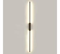 Klobvtt Black Wall Light Linear Wall Sconce Lighting Fixture Modern LED Wall Lamp Long Strip Hardwired Sconces Wall Lights Indoor for Living Room Bedroom Hallway Office Stairs