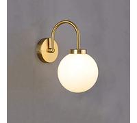 Klobvtt Globe Glass Wall Sconce Bedside Wall Light Modern Hardwired Wall Lamp, Nordic Wall Sconces Lighting Fixtures G9 Wall Mounted Lamps for Living Room Bedroom Hallway