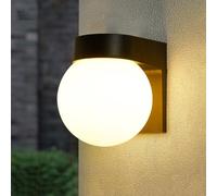 Klobvtt Globe Wall Sconce Outdoor Wall Mount Light Modern Porch Lamp, Exterior Wall Lantern Waterproof Wall Sconces Lighting Fixtures for Entryway Doorway Garage Garden Patio