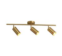 Klobvtt Gold Ceiling Spotlight Fixed Track Lighting Kit Adjustable Ceiling Spot Light GU10 Directional Spotlights Accent Lamps for Kitchen Living Room Bedroom Vanity Mirror Lights