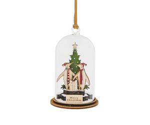 Kloche Domed Hanging Ornament - Merry Christmas