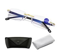 Kloiadka Auto Focus Glasses, Kloiadka Automatic Adjustable Anti-Blue Reading Glasses for Women Men (+300)