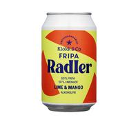 Klokk & Co FRIPA Radler Lime & Mango - Alcohol Free IPA Radler, Case of Six Cans