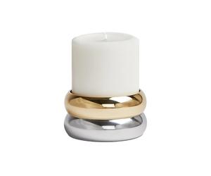 KLONG Marriage candleholder brass -silver