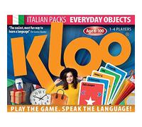 KLOO Learn Italian Card Game | Everyday Words | 2 Decks | 1-4 Players | Fun Italian Learning Game for Families, Kids & Adults | Build Sentences, Speak Aloud, Score Points & Learn as You Play