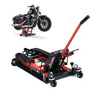 KLOOLIVE Motorcycle Jack 680 kg Hydraulic Motorcycle Lift Motorcycle Stand Scissor Lift Motorcycle Lift Hydraulic with Protected Pad