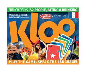 KLOO's Learn to Speak French Language Card Games Pack 1 (Decks 1 & 2)