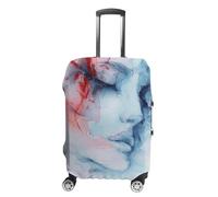 KLOPH Travel Luggage Cover Suitcase Protector A Blurry Woman Elastic Washable Suitcase Cover Anti-scratch Spandex Baggage Covers Fits 18-32 Inch Luggage, style-2, XL