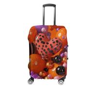 KLOPH Travel Luggage Cover Suitcase Protector Brightly Colored Balloons Elastic Washable Suitcase Cover Anti-scratch Spandex Baggage Covers Fits 18-32 Inch Luggage, style-3, L