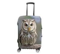 KLOPH Travel Luggage Cover Suitcase Protector Cute Owl Elastic Washable Suitcase Cover Anti-scratch Spandex Baggage Covers Fits 18-32 Inch Luggage, color-2, Small