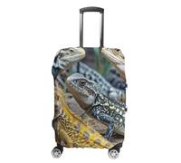 KLOPH Travel Luggage Cover Suitcase Protector Different Types of Lizard Elastic Washable Suitcase Cover Anti-scratch Spandex Baggage Covers Fits 18-32 Inch Luggage, color-5, L