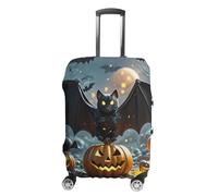 KLOPH Travel Luggage Cover Suitcase Protector Halloween Bat Elastic Washable Suitcase Cover Anti-scratch Spandex Baggage Covers Fits 18-32 Inch Luggage, color-1, M