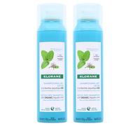 Klorane Aquatic Mint Detox Dry Shampoo 150ml X 2