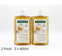 Klorane Brightening Blonde Hair Shampoo with Chamomile 2 PACK (2 x 400ml)