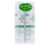 Klorane Gentle Dry Shampoo with Oat Milk Powder Spray 2 x 150ml - All hair types