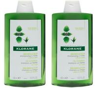 Klorane Nettle Cleansing Shampoo 2x400 ml