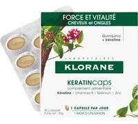 Klorane Quinine and Edelweiss Bio Keratin Hair Nails 30 Capsules