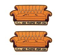 KLORIZ 2 PCS I'll Be There for You Embroidery Iron On Patch Couch Fabric Clothing Accessories