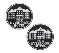 KLORIZ 2 PCS The Overlook Hotel Applique Iron On Patch Horror Movie Shining Accessories for Jackets Backpacks Jeans Halloween