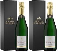 Kloster Eberbach - Gift Set - German Sparkling Wine - Riesling - Dry Sparkling Wine from Rheingau (1 x 0.75 l) (Pack of 2)