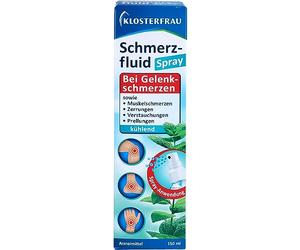 Klosterfrau Pain Fluid | Cooling Spray Application | For Joint and Muscle Pain | Triple Effect | 1 x 150 ml