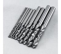 KLOT Industrial Grade 10pcs Set of Solid Carbide Drill Bit 1mm-10mm Each Size 2-Flute Stub Twist YG6X Tungsten