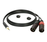Klotz AY9-0200 Double Male XLR to Mini-Jack Cable, 2m