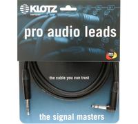 Klotz B4PA1-0300 Straight-Angled TRS Neutrik Jack Cable, 3m