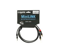 Klotz KY7-150 MiniLink Pro Y-Cable Mini-Jack to 2x RCA, 1.5m