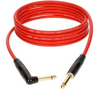 Klotz KIKKG4.5PRRT Straight-Angled TS Jack Instrument Cable, 4.5m (Red)