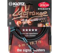 KLOTZ Lagrange Supreme Guitar Cable LA-GPP0600 6 M To 2 X Jacks Right Hoops Gold