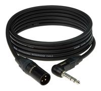 Klotz M1MA1B0500 Male Neutrik XLR to Right-Angled Jack Signal Cable, 5m