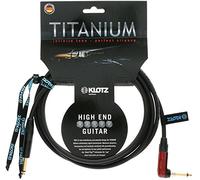 Klotz TIR0600PSP Titanium Guitar Cable with SilentPLUG, ¼-Inch Straight to Right Angle, 20ft, 20 ft