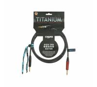 KLOTZ Titanium Supreme Guitar Cable TI-0600PSP 6 M Jack Silent Droit + Droit OR