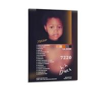 klouds Lil Durk Album 7220 Tracklist Poster Decorative Painting Canvas Bed Room Art Living Room Decor Modern Aesthetic Poster 08x12inch(20x30cm) Frame-style