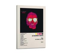klouds PNL Poster Le Monde Chico Album Canvas Art Print 20x30cm Frame-style Bedroom Living Room Decor Modern Aesthetic